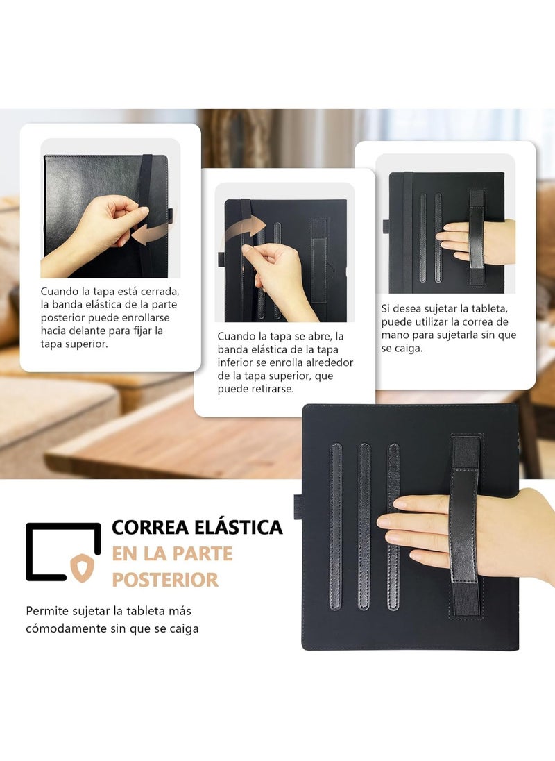 General - Case Compatible with Onyx Boox Note Air 3C 10.3 inch Paper Tablet - PU Leather Case with Wrist Strap/Pen Holder and Automatic Sleep Wake-up Function - Image 1