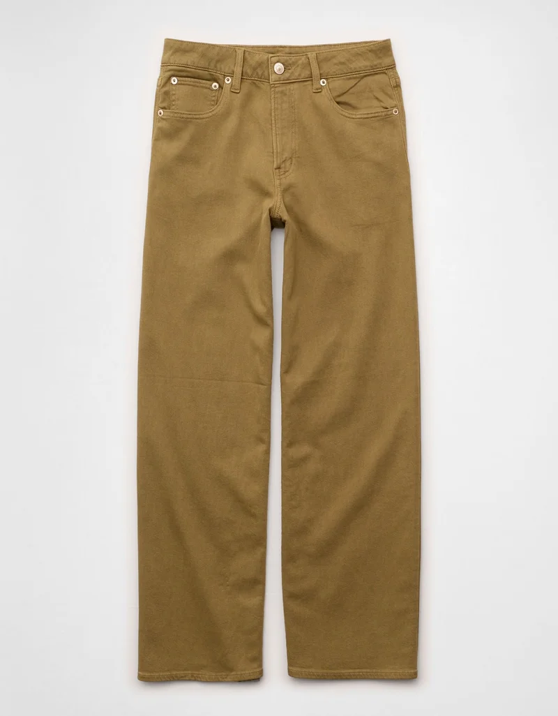American Eagle  AE Stretch Super High-Waisted Wide-Leg Pant for Women | Best Price UAE