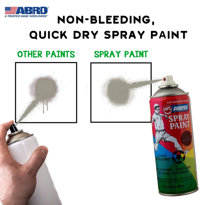 Abro SP-90 Multipurpose Colour Spray Paint Can for Cars and Bikes (Siemens Grey, 400ml) (SP-90_1) - Image 3