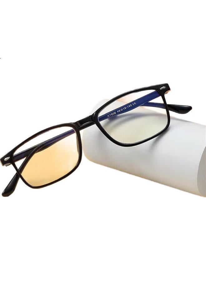 DRATRA Hd Blue Light Blocking Reading Glasses Unisex Classic Square Frame Lightweight Portable Comfortable Large Frame - Image 3