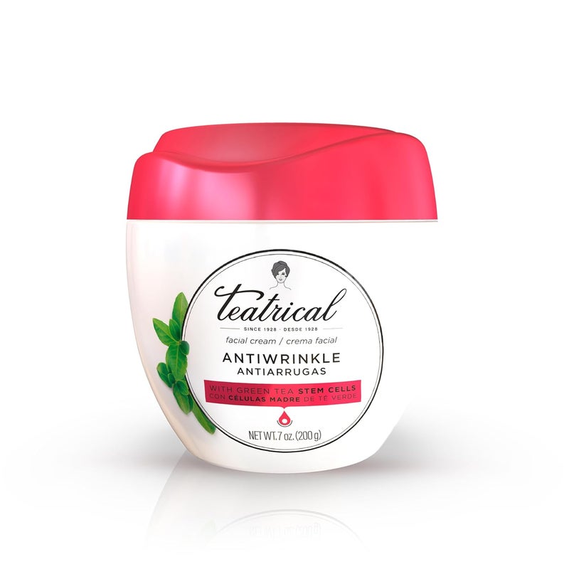 teatrical TEATRICAL Anti Wrinkle Face Cream Face Moisturizer Infused with Green Tea Stem Cells Helps Reduce Fine Line  Wrinkles Face Cream for Women Floral Scent 7 oz 