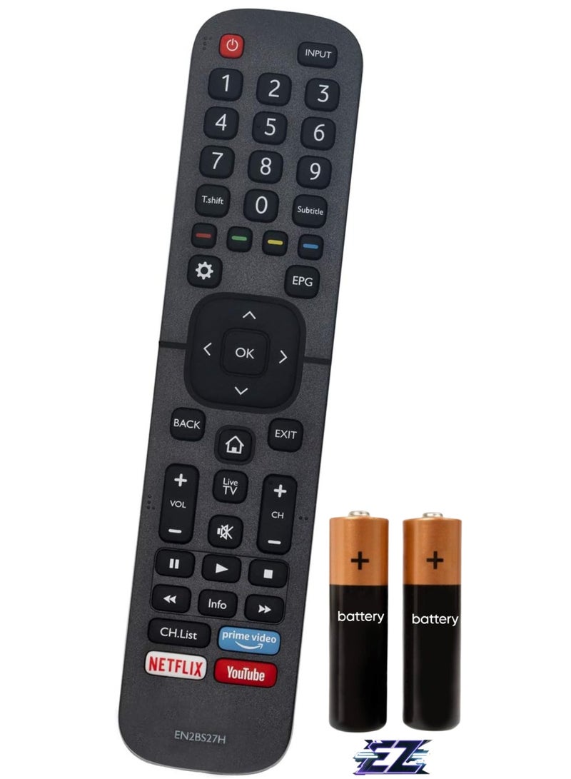 ELTRAZONE Remote Control Replacement for Hisense 4K UHD TV 58A7100F 65A7100F 43A7100F 50A7100F A7100F 55A7100F 75A7100F with battery - Image 1