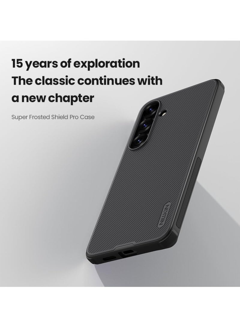 Nillkin Samsung Galaxy S25 Case  Super Frosted Shield Pro Matte PC Hard Back Cover Anti-scratch Protection Slim Design Samsung Galaxy S25 5G 2025 Black - Image 2