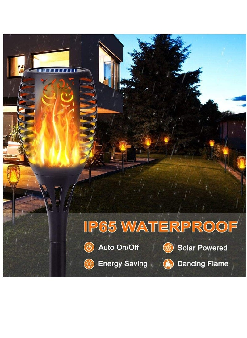 Y&D 2pcs  33LED Solar Outdoor Lights, Solar Torch Light With Flickering Flame For Garden Decor Waterproof Solar Powered Outdoor Lights  - Image 3