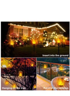 Y&D 2pcs  33LED Solar Outdoor Lights, Solar Torch Light With Flickering Flame For Garden Decor Waterproof Solar Powered Outdoor Lights  - Image 4