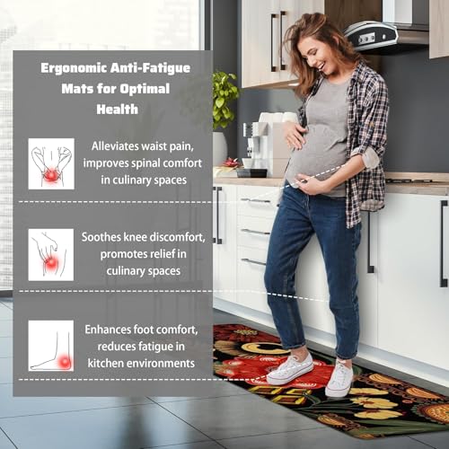Clefairy Kitchen Mats for Floor Anti Fatigue Mat ,2 Pcs Cushioned Kitchen Rug, Non Skid Waterproof Comfort Standing Mat, Heavy Duty Kitchen Mat Set for Home,Office,Sink,Laundry,Desk, 40*60cm+ 40*120cm - Image 4