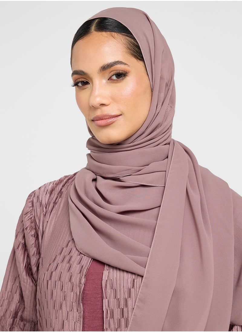 hayas closet V-Neck Printed Straight Sleeve Abaya  - Image 4