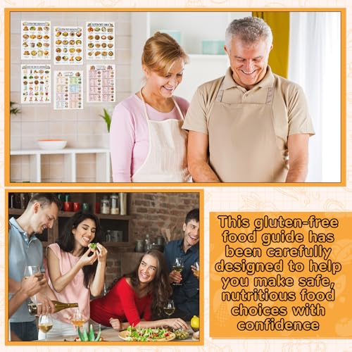 Sinload 12 Pcs Gluten Free Meal Plan Poster Grocery List Gluten-free Diet Guide to Manage Celiac Disease for Healthy Eating - Image 5