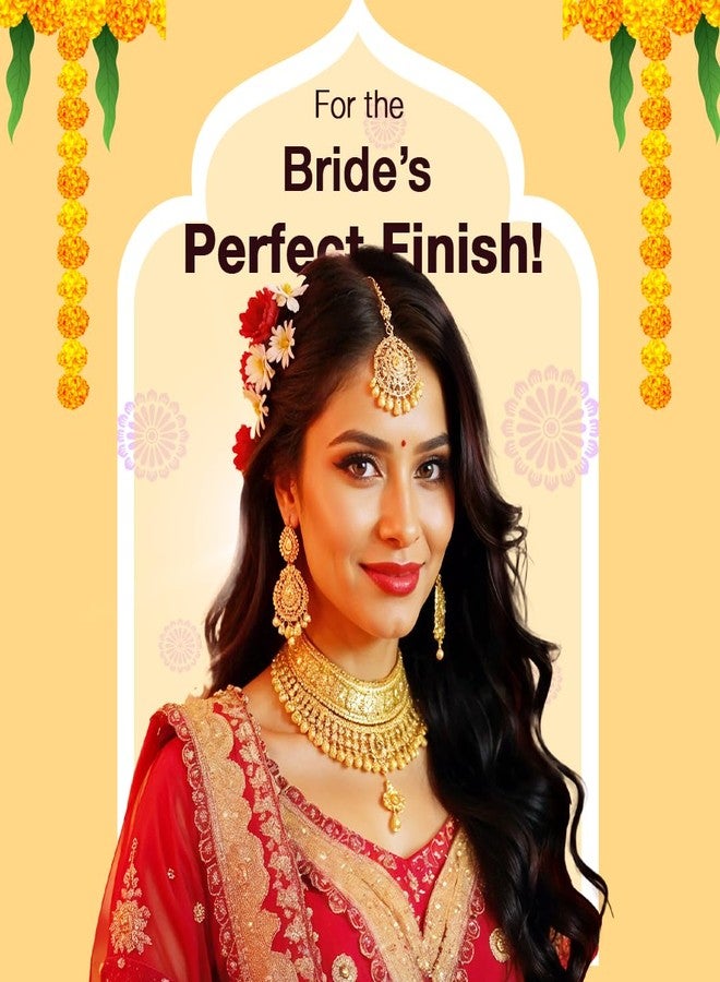 Dazller Grand Glam Kit - Deep Skintone, All-in-One Makeup Set with Primer, Liquid Foundation, Kajal, Mascara, Eyeshadow & More, Long-Stay, Lightweight, Water-Resistant, Suitable for All Skin Types - Image 4