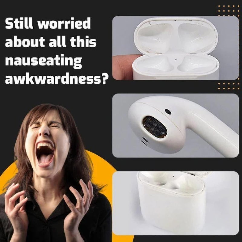 ويوبلز قلم تنظيف سماعات الأذن، طقم تنظيف متعدد الوظائف لسماعات AirPods والكاميرا والهواتف المحمولة وسماعات الرأس اللاسلكية - Image 5