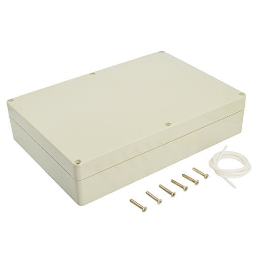 LeMotech Waterproof Dustproof IP65 ABS Plastic Junction Box Universal Electric Project Enclosure Pale Gray 10.4 x 7.2 x 2.4 inch (263 x 182 x 60 mm) - Image 1