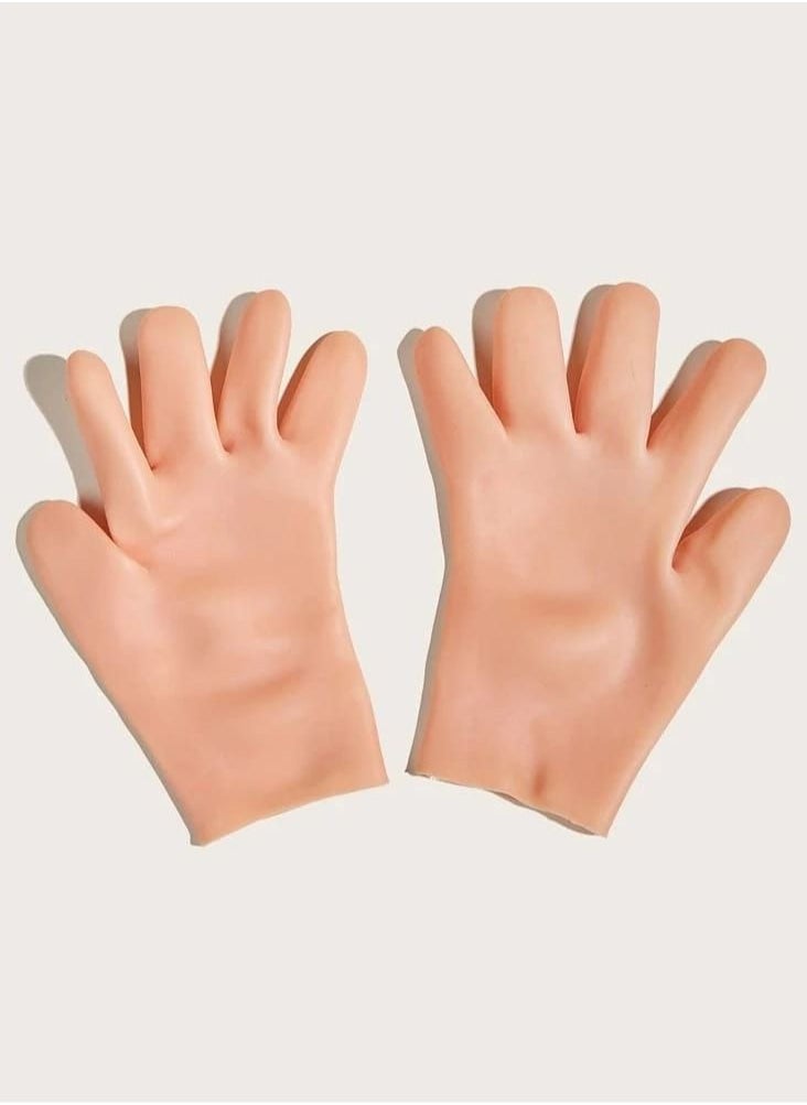 Generic Two piece Silicone Moisturizing and Massaging Hand Gloves  - Image 3
