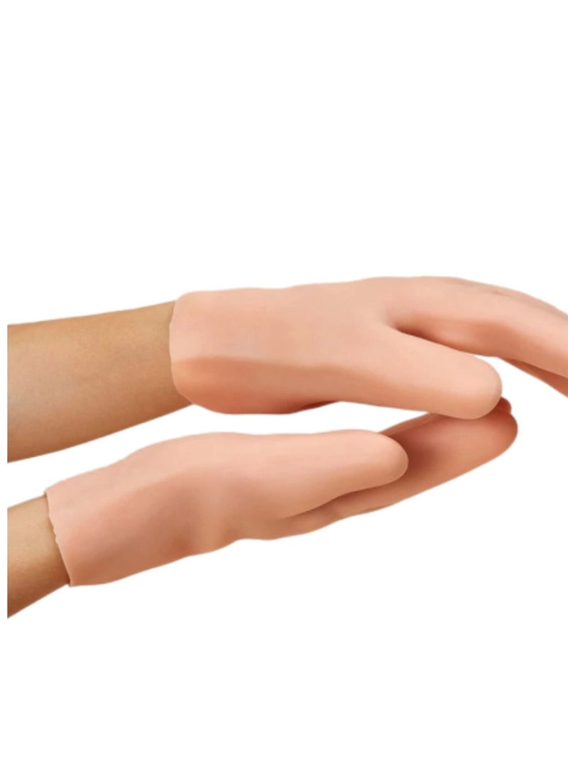 Generic Two piece Silicone Moisturizing and Massaging Hand Gloves  - Image 1