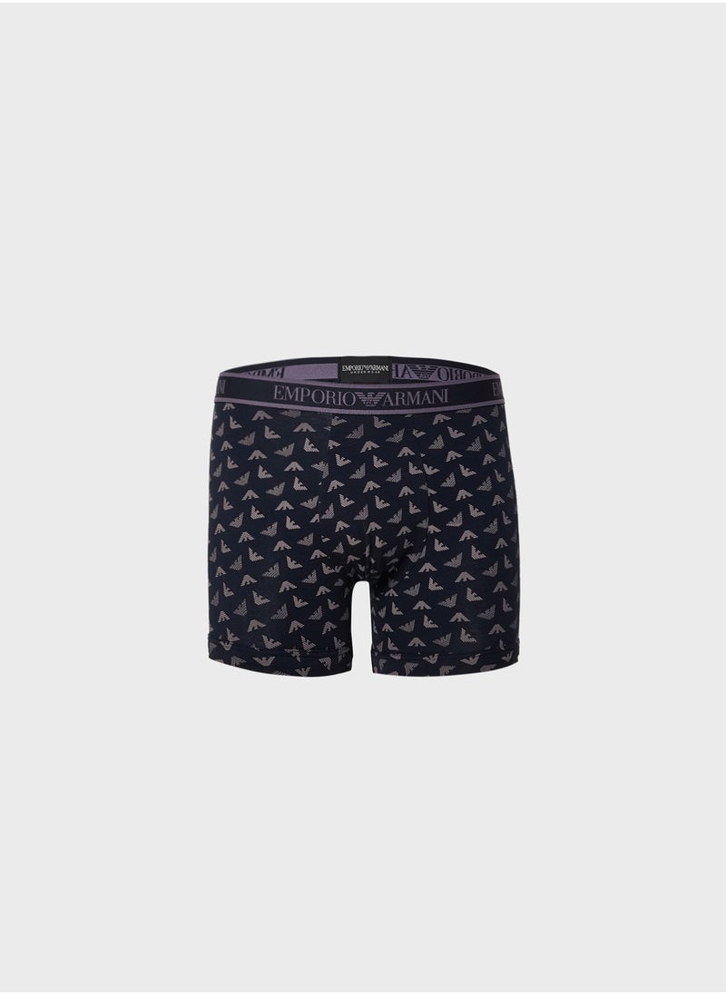 EMPORIO ARMANI 3 Pack Logo Band Boxers  - Image 4