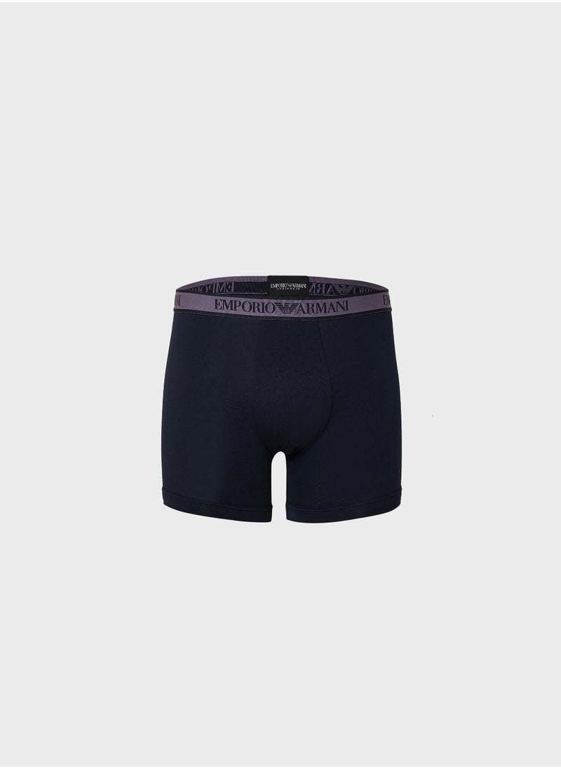 EMPORIO ARMANI 3 Pack Logo Band Boxers  - Image 3