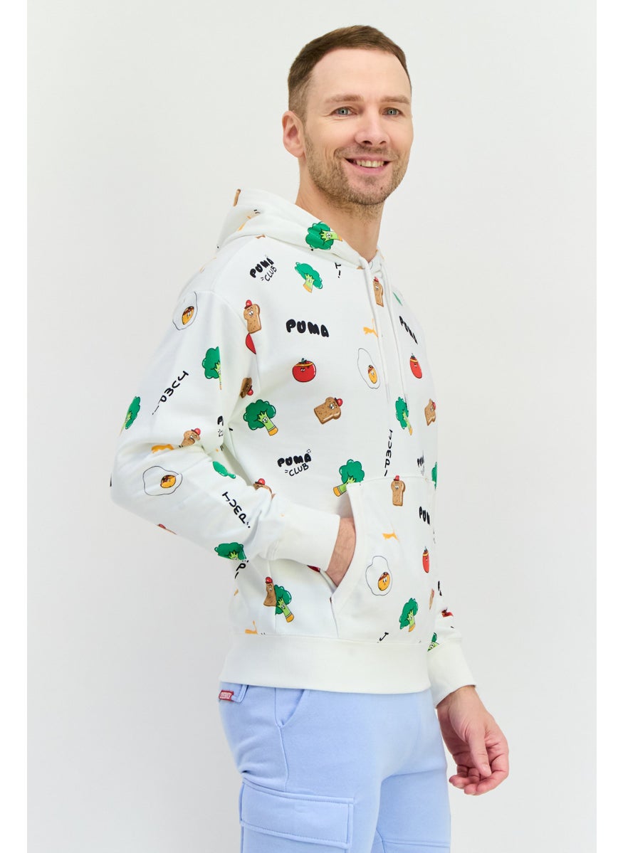 PUMA Men Sportswear Fit Long Sleeves Outdoor Sweatshirt, White Combo  - Image 4