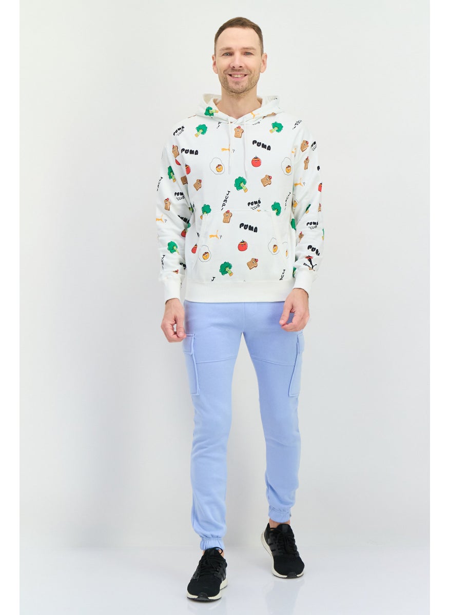PUMA Men Sportswear Fit Long Sleeves Outdoor Sweatshirt, White Combo  - Image 3