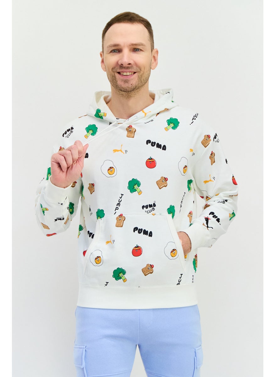 PUMA Men Sportswear Fit Long Sleeves Outdoor Sweatshirt, White Combo  - Image 1