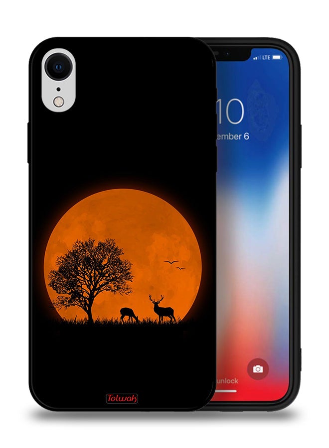 Tolwak Apple iPhone XR Protective Case Evening Moon Art - Image 1