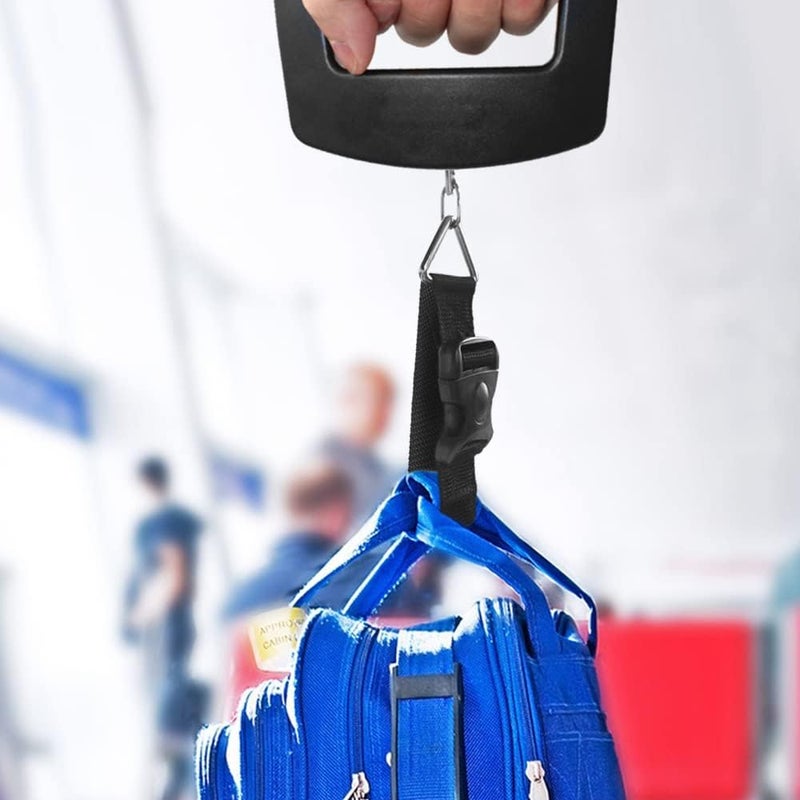 Fadman Luggage Scale with Grip - Travel Luggage Scale - Portable Digital Luggage Weight Scale - Lagguages Bag Scale - Suitcase Hanging Weighing Electronic Travel Scale - 50kg 110 Pound Capacity - Image 2