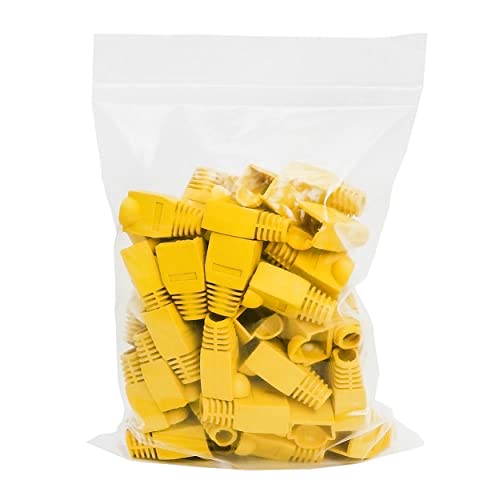 Cmple RJ-45 Color Coded Strain Relief Boots - Yellow (50pcs) - Image 3