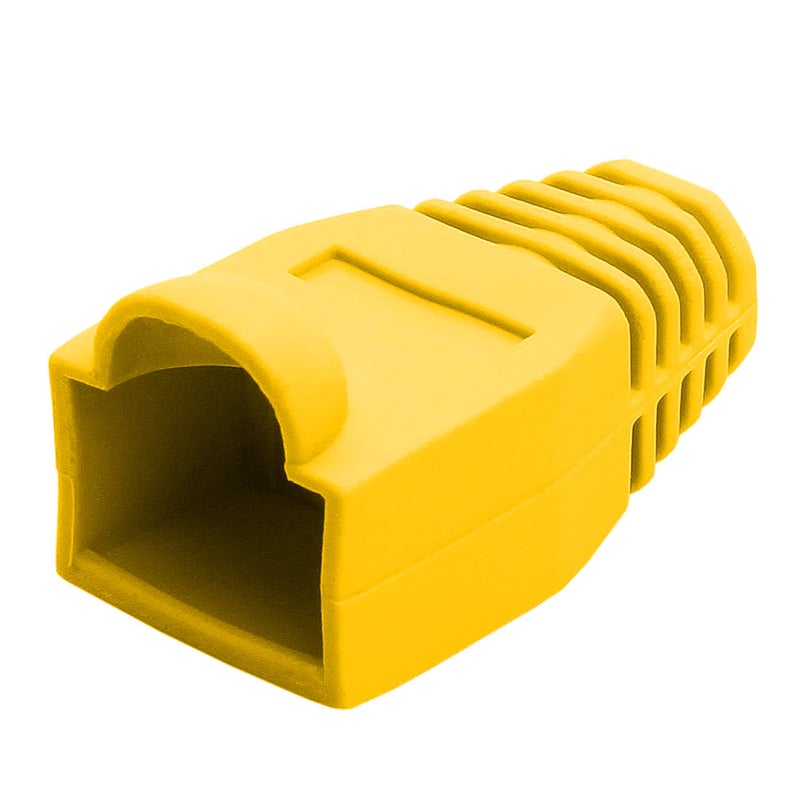 Cmple RJ-45 Color Coded Strain Relief Boots - Yellow (50pcs) - Image 4