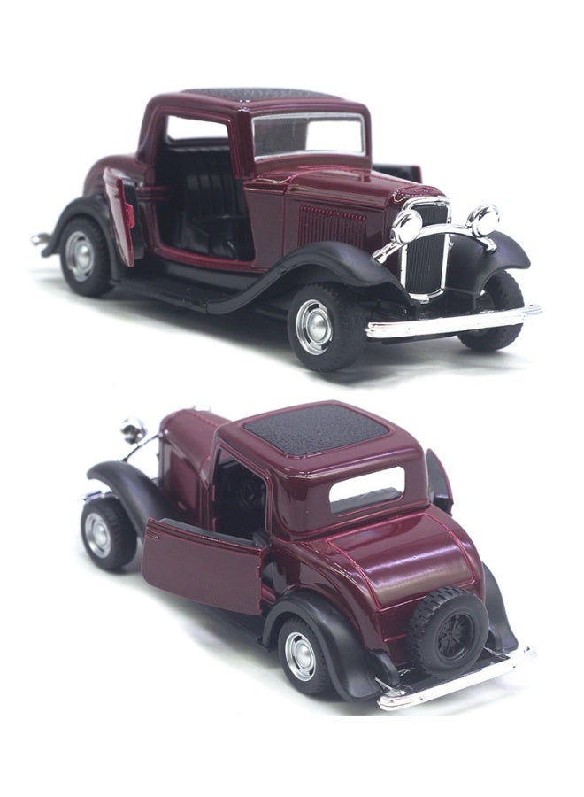 هالامودو 1:32 محاكاة سبيكة الرياضة نموذج السيارة الكلاسيكية, سحب العودة سبيكة نموذج السيارة لعبة , تصميم الباب القابل للفتح , لعبة رائعة نموذج السيارة, سبيكة الرياضة القديمة مجموعة لعبة السيارة الزخرفة, هدية عيد ميلاد مثالية للفتيان والبنات, لجمع وعرض, الأحمر / الأسود ,13.1 * 4.5 * 5 سم - Image 5