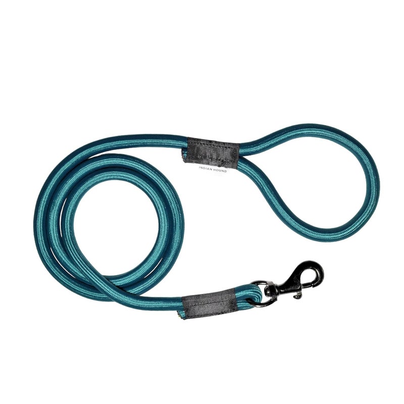 Plushmate x Indian Hound 15mm Heavy Duty Nylon Rope Dog Cord Leash with Strong Hook for Walking, Running, Training of Small Medium Large Dogs (5ft Long, L, Dark Green) - Image 1