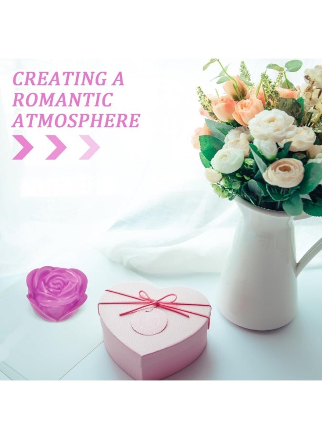 مصابيح LED على شكل وردة متغيرة 7 ألوان – Rose Flower Lamp ديكور رومانسي للحفلات والزفاف وإضاءة ليلية بدون لهب للمنزل والحديقة والمناسبات، تصميم زهري أنيق بإضاءة متعددة الألوان - Image 3