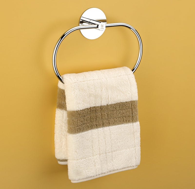 iSTAR Self Adhesive Ovel Towel Ring Stainless Steel Napkin Towel Hanger for Washbasin Anti Rust Strong Sticker Towel Holder for Bathroom Napkin Holder,Bathroom Accessories - Image 5