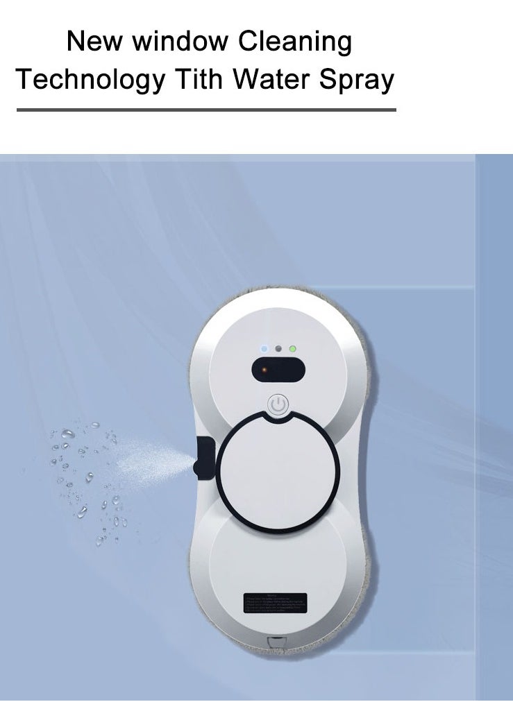 Joshberg Window Cleaning Robot Automatic Water Spray Cleaning Robot Vacuum Smart Glass Vacuum Cleaner Remote Control Electric Window Wiper Household Glass Wiper  - Image 3