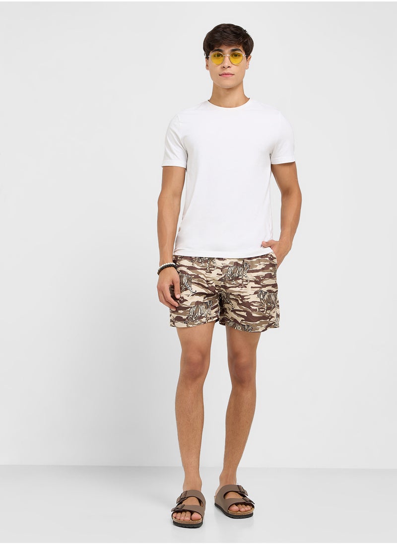 BRAVE SOUL Printed Swimshorts  - Image 2