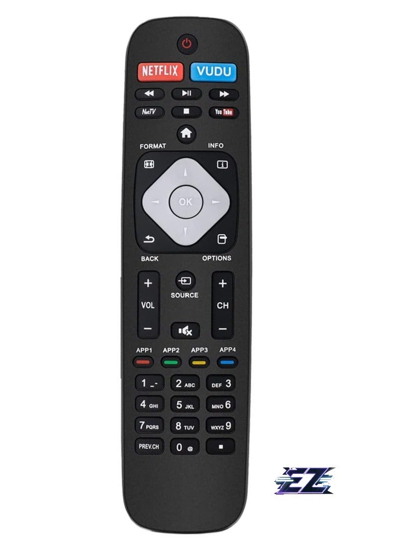 ELTRAZONE NH500UP Universal Remote Control Replacement for Philips Smart TVs – Compatible with Models 50PFL5903/F7, 55PFL5602/F7A, 55PFL5603/F7, 55PFL5703/F7, 55PFL5903/F7, 65PFL5602/F7C, 65PFL5703/F7, 65PFL5903/F7, 75PFL5603/F7 – Battery Included - Image 2