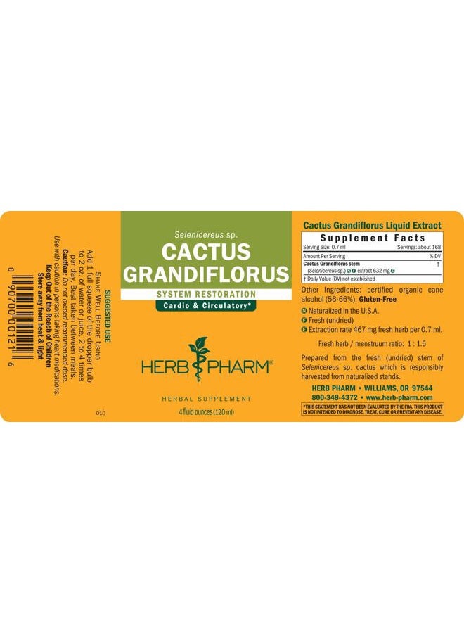 HERB PHARM Cactus Grandiflorus Liquid Extract for Cardiovascular Circulatory Support - 4 Ounce - Image 5