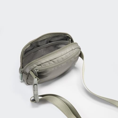 Pander Two Way Zipper Fanny Pack Nylon Everywhere Belt Bag for Women, Water Repellent Waist Packs, Crossbody Bags with Adjustable Strap (Grey Sage). - Image 5