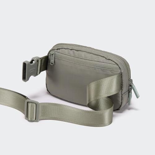 Pander Two Way Zipper Fanny Pack Nylon Everywhere Belt Bag for Women, Water Repellent Waist Packs, Crossbody Bags with Adjustable Strap (Grey Sage). - Image 3