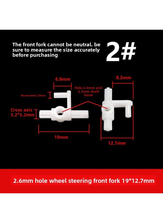 Remote Control Toy Car Diy Parts Wheel Steering Front Fork Steering Head Turning Swing Drive Shaft Frame Connection 