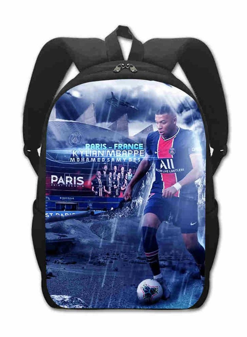 Mbappe Children Backpack Daypack Schoolbag Teen Boys School Book bag