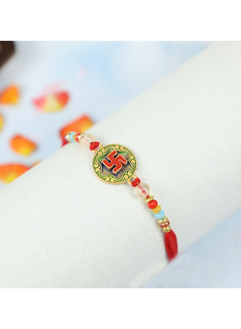 Madhoor Traditional Handcrafted Vibrant Color Swastik Design - Image 2