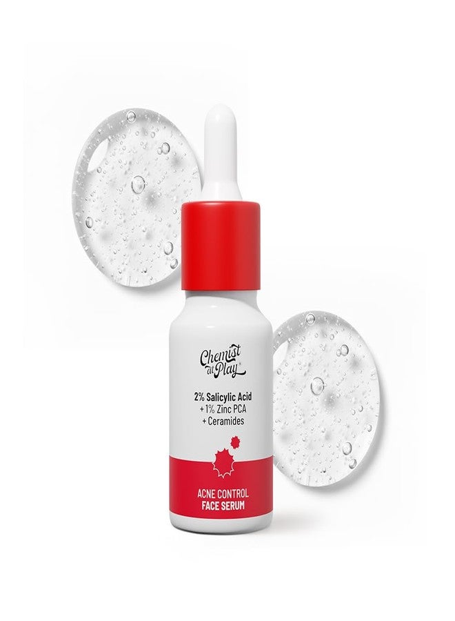Chemist At Play 2% Salicylic Acid Face Serum for Acne | Serum for Acne and Dark Spots | Improves Skin Texture | Controls Excess Oil | Lightweight, Non-Comedogenic | For Men & Women | 10 ml - Image 1