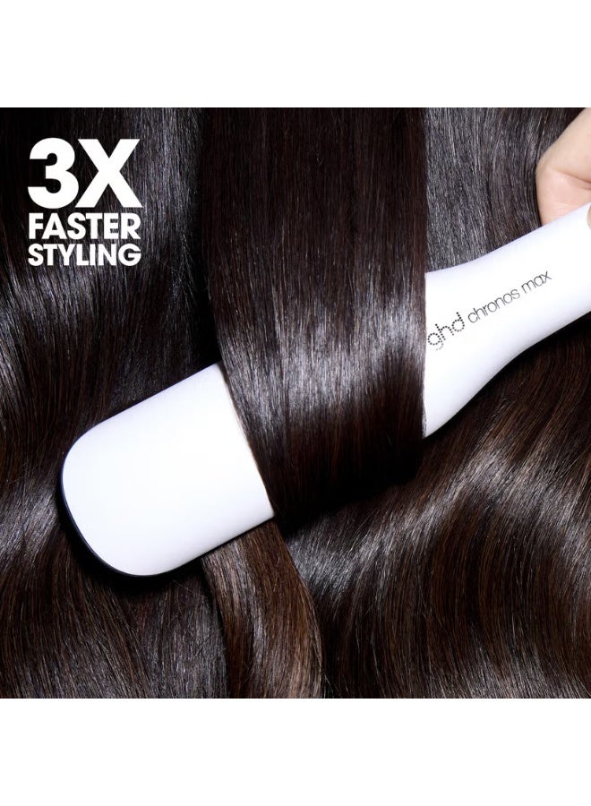 مكواة فرد الشعر جي إتش دي كرونوس ماكس ذات اللوحة العريضة باللون الأبيض - Image 3