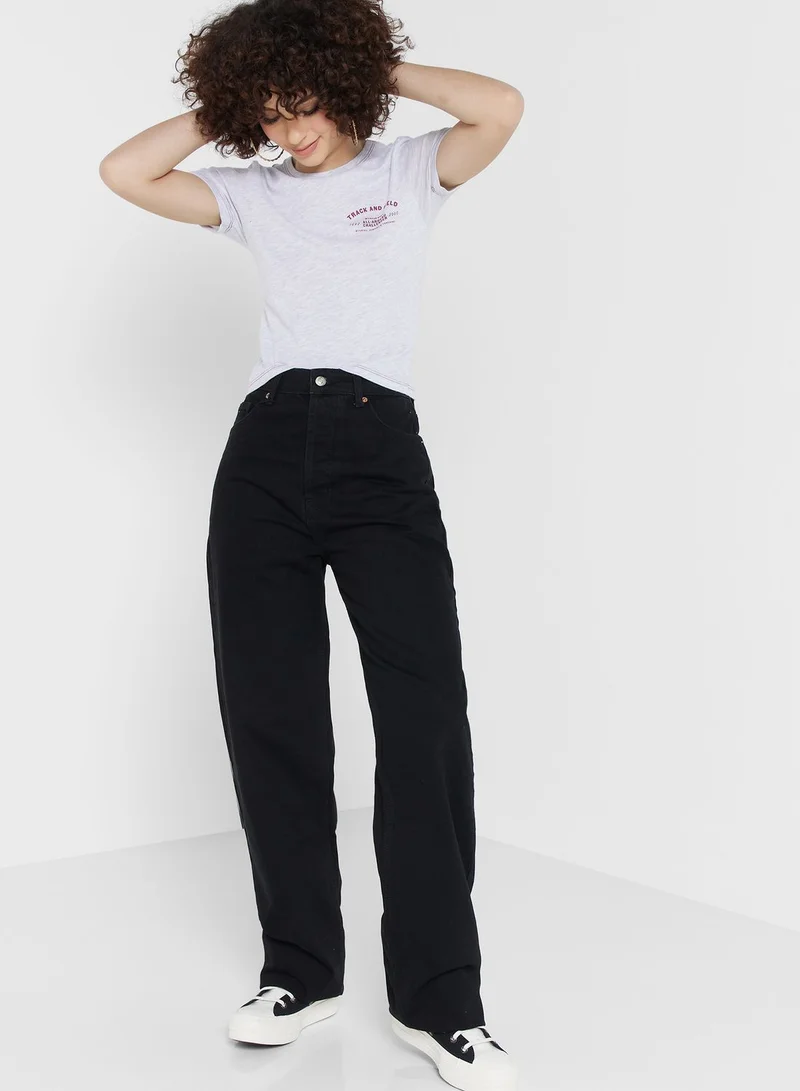 TOPSHOP High Waist Mom Jeans