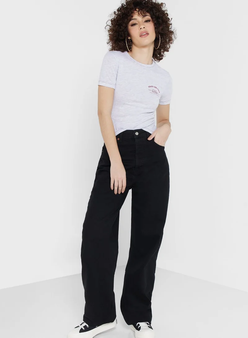 TOPSHOP High Waist Mom Jeans