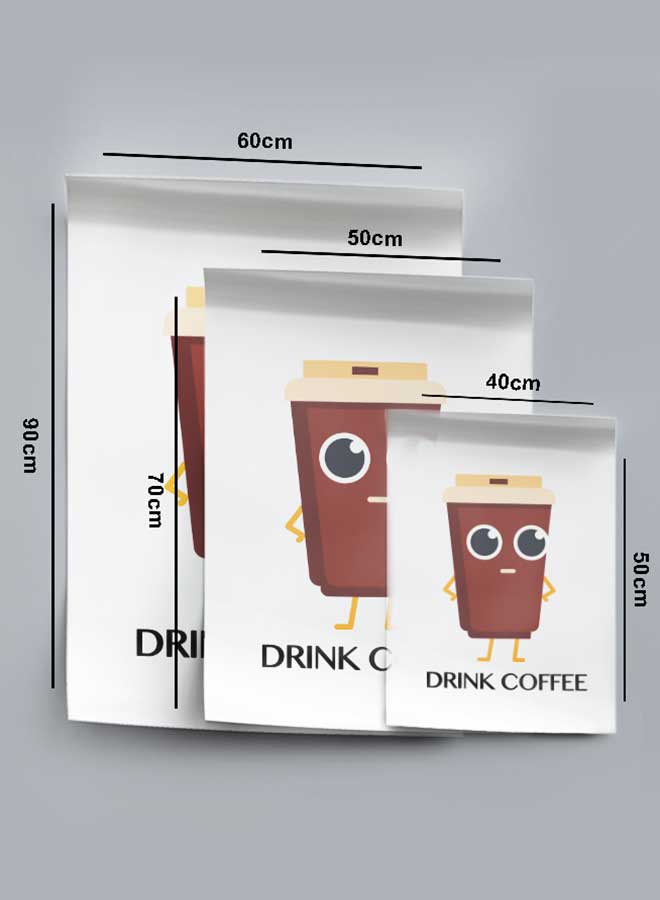 LOWHA Poster Painting Art With Four Separate Pieces Of Double-Sided Stickers Drink Coffee For Home Bedroom Living Room And Office Decor  - Image 4
