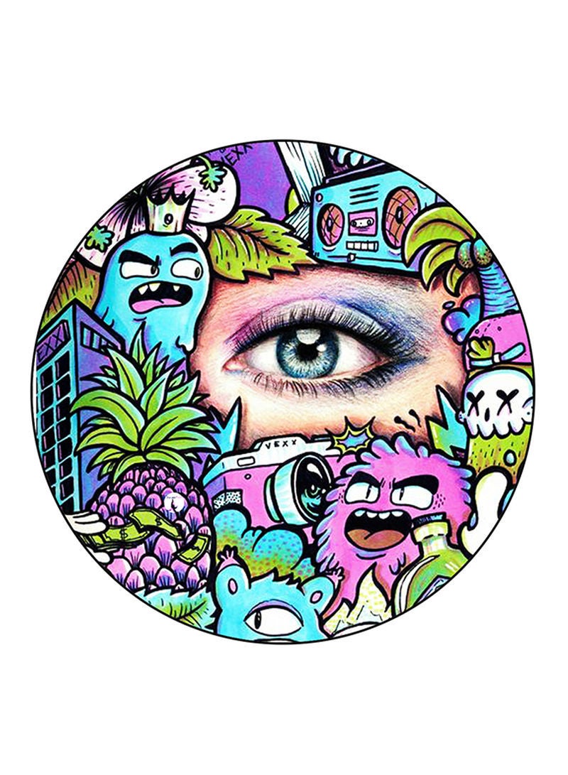 An Eye Printed Mouse Pad Multicolour