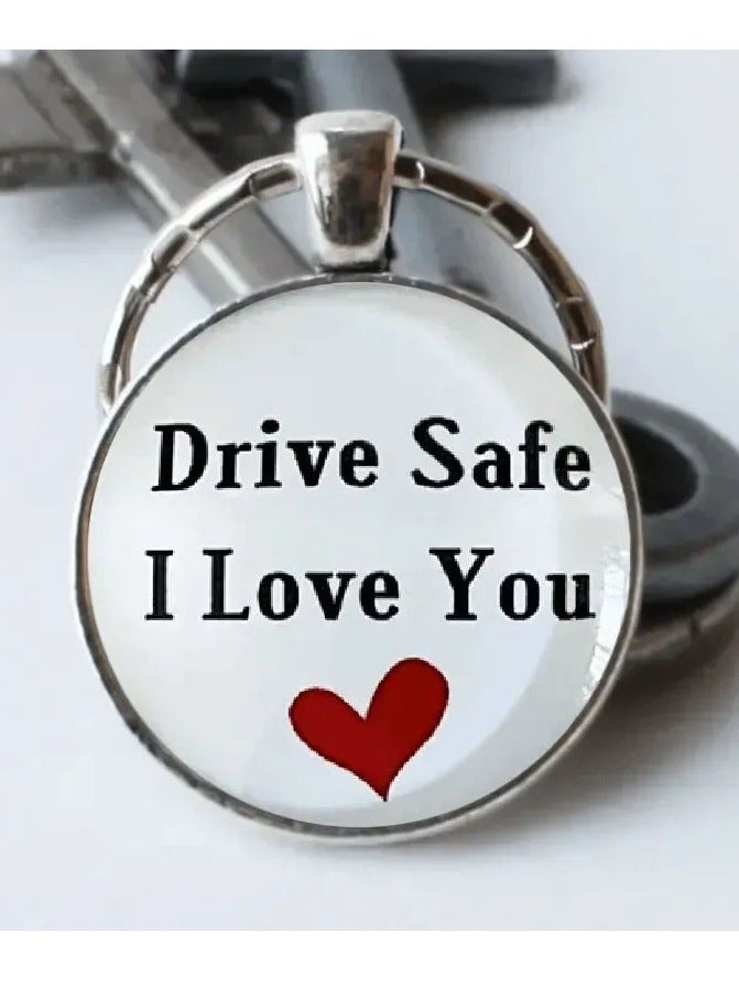 Elegant and distinctive keychain with love phrase design wonderful keychain beautiful gift for your loved one - Image 1