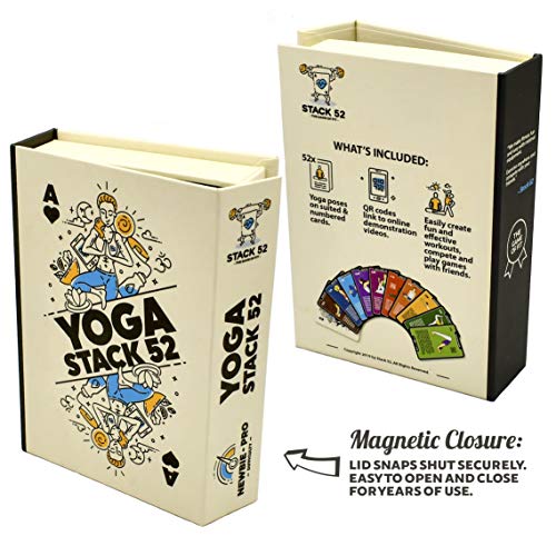 Stack 52 Yoga Exercise Cards: Designed by Certified Yoga Instructor. Video Instructions Included. Beginner to Advanced Poses and Asana Workout Games. Improve Fitness and Flexibility. (Base Deck) - Image 3