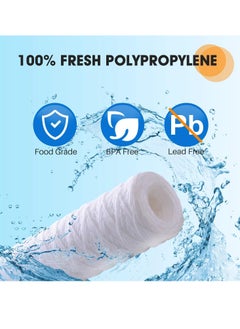 Sharpdo 5 Micron 10"x2.5" String Wound Whole House Water Filter Replacement Cartridge  - Image 4