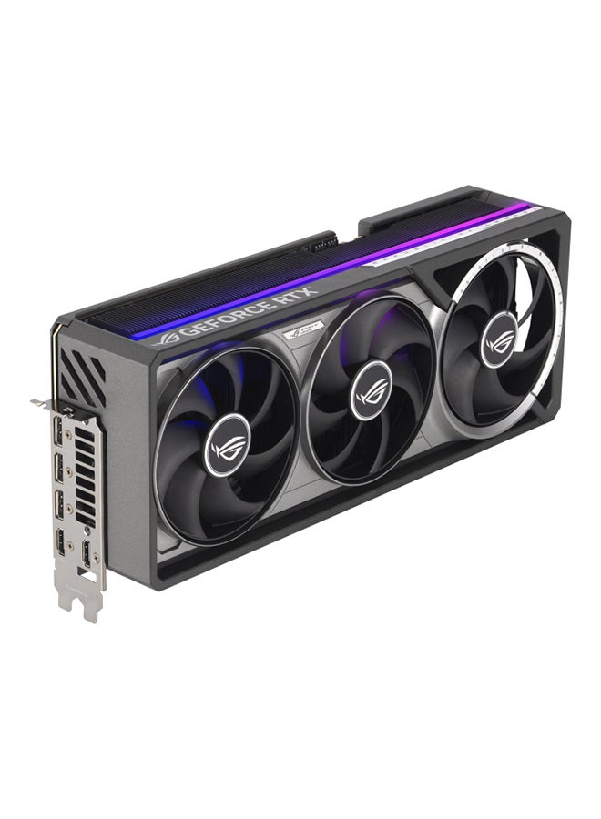 ASUS ROG Astral GeForce RTX™ 5080 16GB GDDR7 OC Edition, PCIe 5.0, 10752 CUDA Cores, 2790 MHz Boost Clock, 30 Gbps Memory Speed, 4K/8K Ready, 7680 x 4320 Max Resolution, 3 x DisplayPort 2.1b, 2 x HDMI 2.1b, 1899 TOPs AI Performance, ARGB, 850W PSU Recommended, 3.8 Slot, No NVLink Support, AURA SYNC Compatible, with Accessories | 90YV0LV0-M0NA00 Black - Image 2