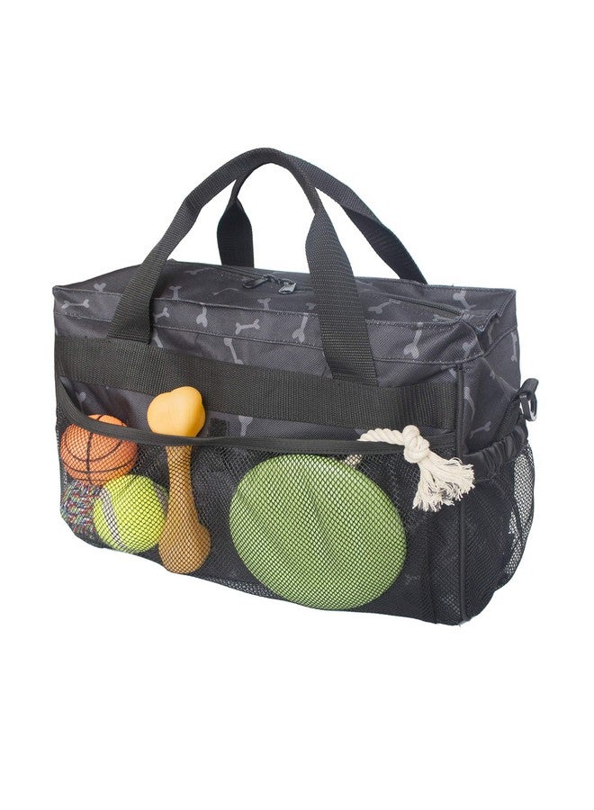 Mydays Dog Travel Bag, Pet Luggage Suitcase Weekend Tote Carrier With Collapsible Bowl, Pet Luggage Suitcase Weekend Tote Carrier With Collapsible Bowl (Black) - Image 3